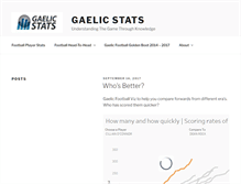 Tablet Screenshot of gaelicstats.com